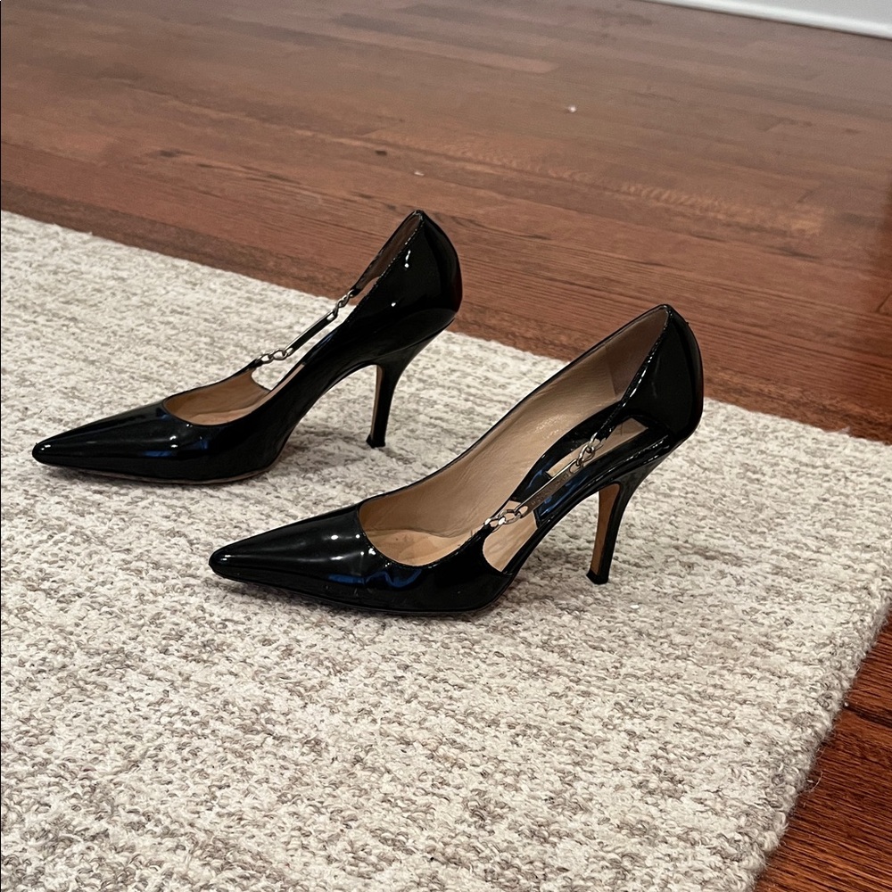 Michael Kors Glossy Black Heels made in Italy